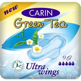 Carin Ultra Wings Green Tea hygienické vložky 