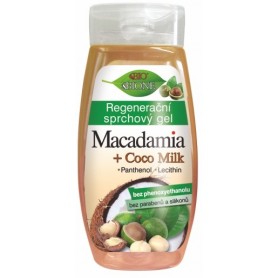 Bione Cosmetics regenerační sprchový gel Macadamia + Coco Milk