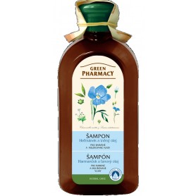 Green Pharmacy šampon pro barvené a melírované vlasy heřmánek a lněný olej CZ