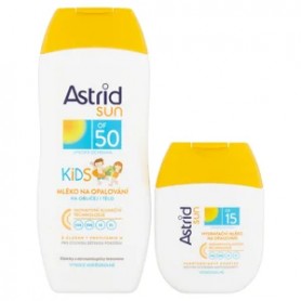 Astrid SUN Kids mléko na opalování SPF 50 200 ml + hydratační mléko na opalování SPF 15 80 ml