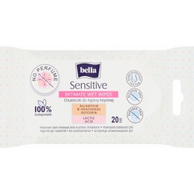 Bella Sensitive intimní hygienické vlhčené ubrousky