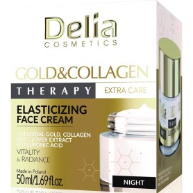 Delia Cosmetics Gold and Collagen Therapy noční pleťový krém