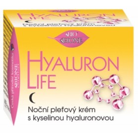 Bione Cosmetics Hyaluron life noční pleťový krém s kyselinou hyaluronovou 