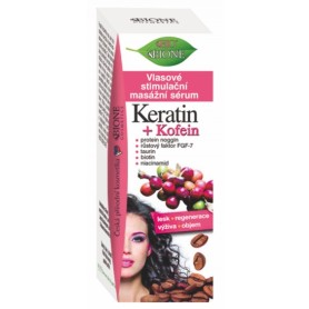 Bione Cosmetics vlasové stimulační masážní sérum keratin a kofein