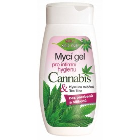 Bione Cosmetics mycí gel pro intimní hygienu cannabis