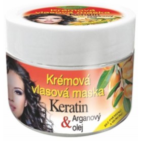 Bione Cosmetics vlasová maska keratin a arganový olej
