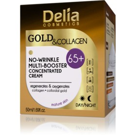 Delia Cosmetics Gold and Collagen pleťový krém proti vráskám 65+