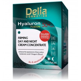 Delia Cosmetics Hyaluron Fusion zpevňující protivráskový krém 50+