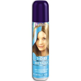  Venita 1 DAY Metalický barevný sprej na vlasy METALLIC BLUE 