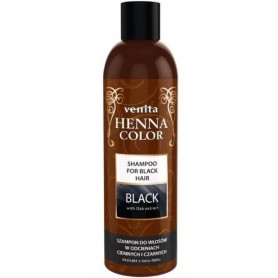 Venita Henna Color šampon BLACK pro tmavé a černé vlasy