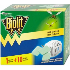 Biolit proti komárům - elektrický odpařovač + 10 polštářků