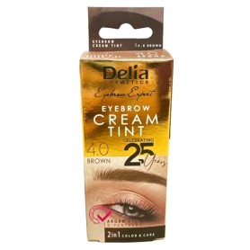 Delia Cosmetics Color Cream - profesionální barva na obočí ("henna") hnědá